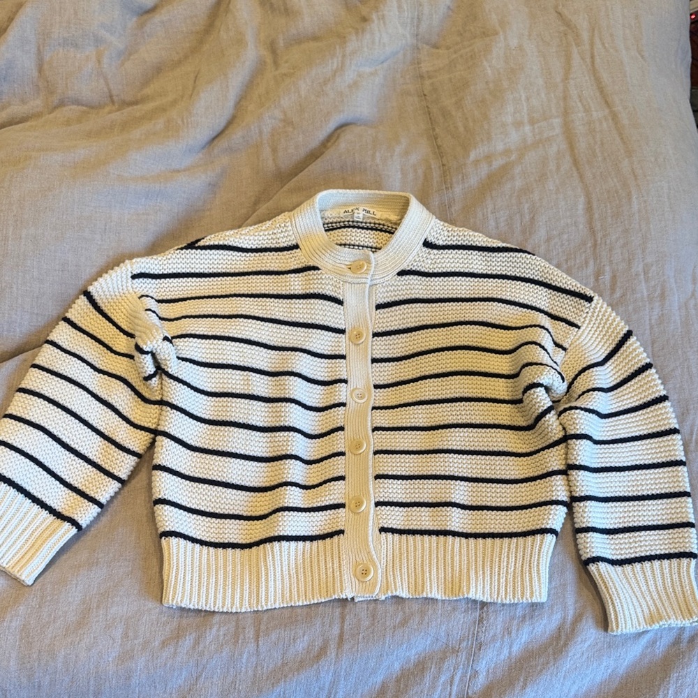 Alex Mill Nico Chunky Cardigan in Stripe